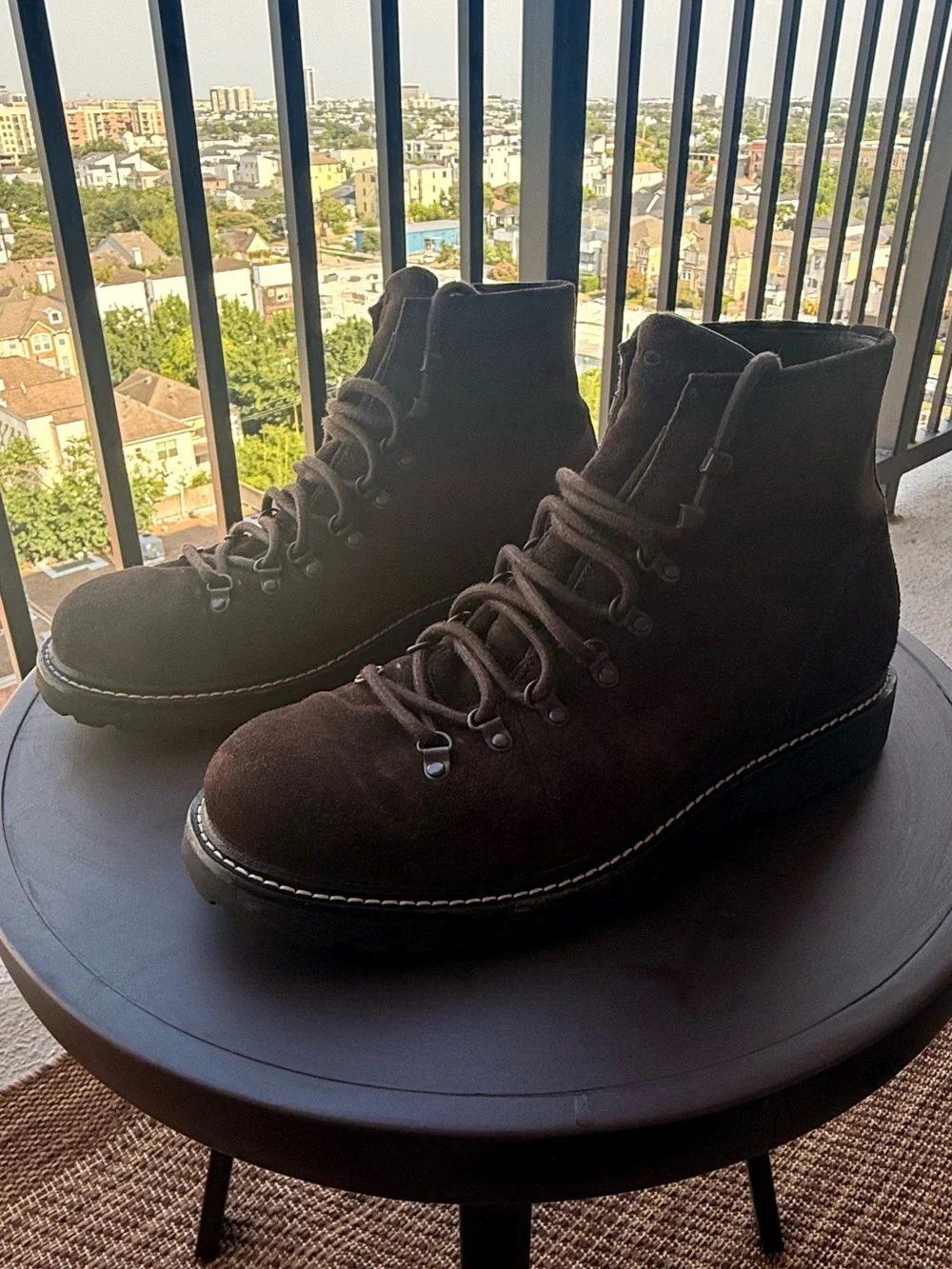 Vince Safi Suede Hiking Boots – Chocolate Brown, Men’s Size 10